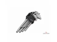 Набор Г-обр. звездочек TORX с отверст.на конце Т10-Т50 (9пр.) СЕРВИС КЛЮЧ 76435