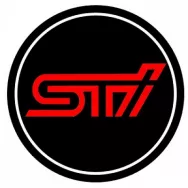 Проекторы в двери автомобиля 3D, светодиодные с логотипом для а/м STI (компл. 2шт)