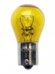 Лампа дополнительного освещения Koito 4519Y 12V 35W S25 (желтый)