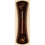 Термометр БРИГ+ Т250/4Р1 Щука, 325*90мм, цвет орех, корпус дерево