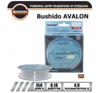 Леска /BUSHIDO/ AVALON (150м) 0,18мм (прозрачная) 4.9кг