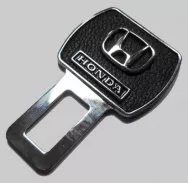 Заглушка для ремня безопасности с кожаной вставкой KL312-3 с логотипом HONDA (1шт)