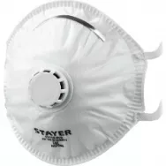 Полумаска STAYER 11110-2 фильтрующая коническая, с клапаном KV-95