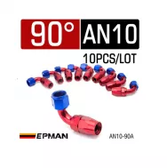 Фитинг EPMAN AN10/90 градусов/черный