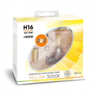 Лампа галогенная SVS Yellow 3000K 12V H16 19W+W5W yellow Ver.2.0 (2шт)