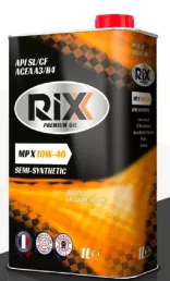 Масло моторное полусинтетическое RIXX MP X 10W40 SL/CF A3/B4 (1л) ж/б