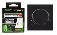 Поводок с крючком /LIDER/ "LEASH HOOK" 1813 кр. №6 (BLN) леска D-0.18мм L-60см (уп.10шт)