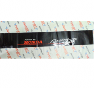 Наклейка на лобовое стекло "HONDA power BY Racing" 130*20см /черный фон+белый+красн./