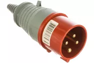 Вилка переносная IEK MAGNUM ССИ-014 16А 3Р/РЕ 380В IP44, красная, серая