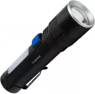 Фонарь аккумуляторный светодиодный Космос 10ВтLED+2ВтCOB/zoom/Li-ion 18650 1800mAh, алюминий