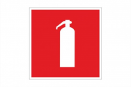 Знак пожарной безопасности "Огнетушитель"100*100 мм Rexant 560050