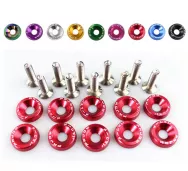 Шайбы+болты Password JDM 10*10шт резьба М6 /розовые
