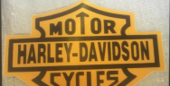 Наклейка "MOTOR HARLEY-DAVIDSON CYCLES" (12х15)