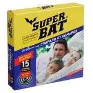 Спирали SuperBAT от комаров 1 упаковка комплект - 15 шт. черный