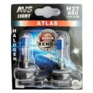 Лампа галогенная AVS ATLAS /5000K/ H27/880 12V 27W A78566S 2 шт