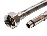 Гибкая подводка для смесителей VALFEX нерж.сталь М10*18-1/2" 80 см (50)