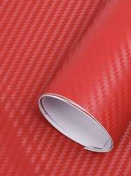 Пленка виниловая 3D карбон 1,52*1метр (красная) (3343)