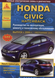 Книга Honda Civic 06- хэтчбэк б Атласы