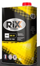 Масло моторное синтетическое RIXX TP X 5W30 SN/CF C2/C3 PAO (1л) ж/б