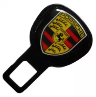 Заглушка для ремня безопасности /метал./ с логотипом PORSCHE (1шт)