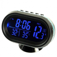 Часы автомобильные ACS-CLOCK09 VST7009V-2 /синее табло/