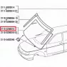 Стекло ветровое для а/м ВАЗ 2110-2112 с солнцезащитной полосой