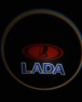 Проекция в двери автомобиля LADA