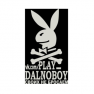 Наклейка "Play dalnoboy" 17*32см белый