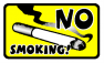 Наклейка "NO smoking!" 175*100мм /2-136/ 