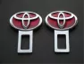 Заглушка для ремня безопасности /металл/ KL395 с логотипом TOYOTA (2шт) 