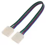 Коннектор Ecola LED strip соед. кабель с двумя 4-х конт. зажимными разъемами 10 мм 15см