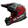 Мотошлем кроссовый SMK ALLTERRA MAVERIX, серый/красный (S)