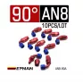Фитинг EPMAN AN8/90 градусов/черный 