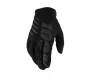 Мотоперчатки кроссовые 100%  Brisker Black (Black  XL 2024(10003-00003))