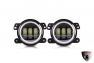 Фара противотуманная G0059 со светодиодами и ободком 12/24V-20.5W 97*97*80мм 