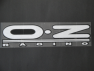 Наклейка 3D "OZ" 29*9см