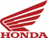 Наклейка (2шт) Honda (6х6см, красная) 