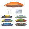 Зонт KUTBERT пляжный h 180 см d 170 см, с наклоном, металлиз., разноцветный, цв. в ассорт.